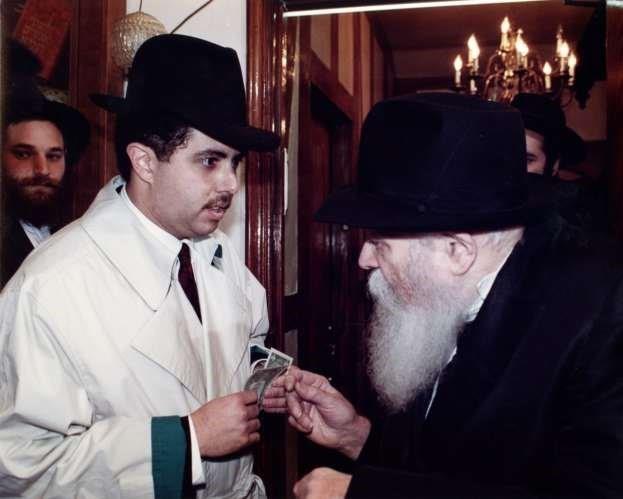 Michael S. Melnick and the Lubavitcher Rebbe Menachem Mendel Schneerson, Brooklyn,USA 1991 Michael S. Melnick and the Lubavitcher Rebbe Menachem Mendel Schneerson, Brooklyn,USA 1991