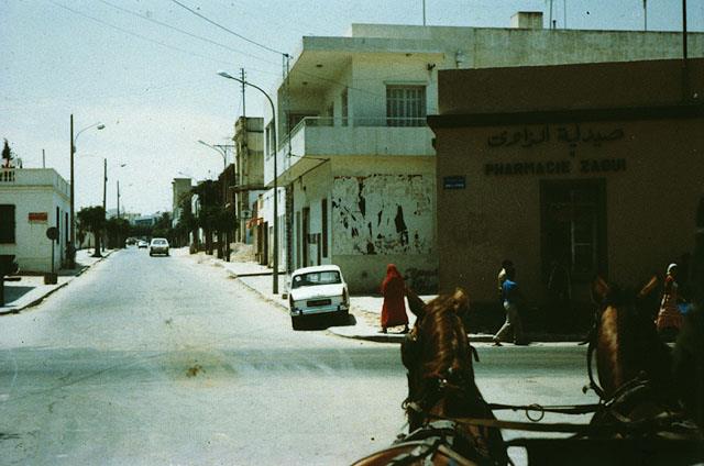 Views of the town of Sousse. Tunisia, the 1980's