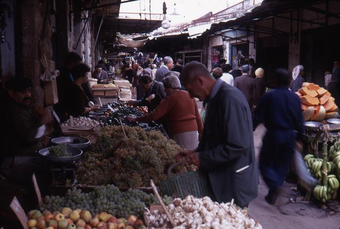 Vegetable Stands in Mahane Yehuda Market, Jerusalem, Israel, 1969 Vegetable Stands in Mahane Yehuda Market, Jerusalem, Israel, 1969