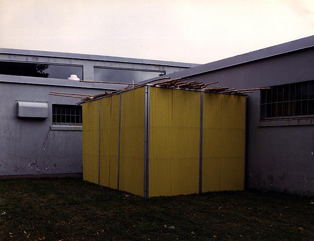Sukkah at the Synagogue in Newfoundland, Canada, 1987