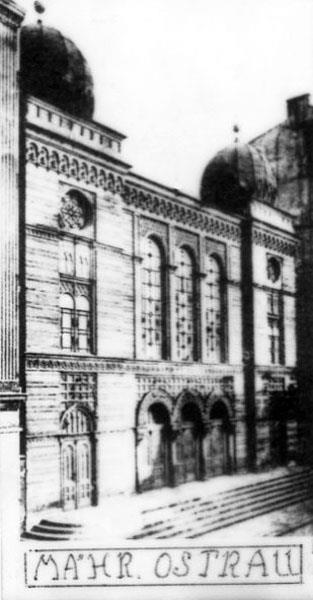 The Synagogue in Ostrau, Moravia, Czechoslovakia, c1930