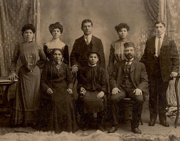 משפחת רבי יהושע גרין, בוסטון, מסצ'וסטס, 1890 בקירוב