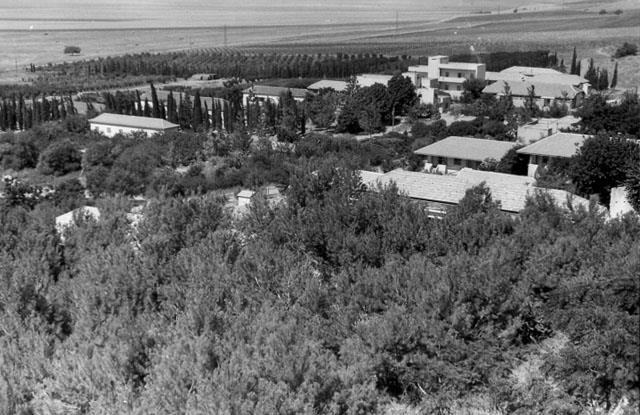View of the kibbutz Ganigar, Eretz Israel, 1947