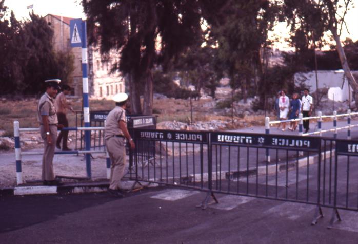 Roadblocks in Jerusalem, Israel, 1970 Roadblocks in Jerusalem, Israel, 1970