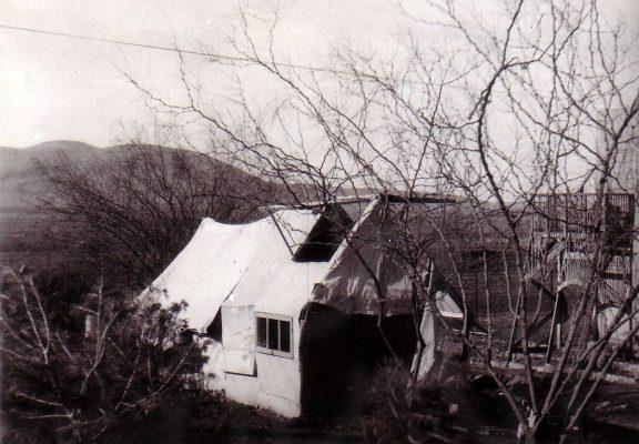 House Tent of the Ben-Gurion Family, Kibbutz Beit Hashita, Eretz Israel, 1947 House Tent of the Ben-Gurion Family, Kibbutz Beit Hashita, Eretz Israel, 1947