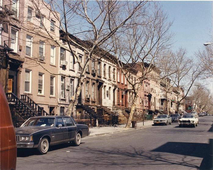 Street in Williamsburg, Brooklyn, New York, USA 1986 Street in Williamsburg, Brooklyn, New York, USA 1986