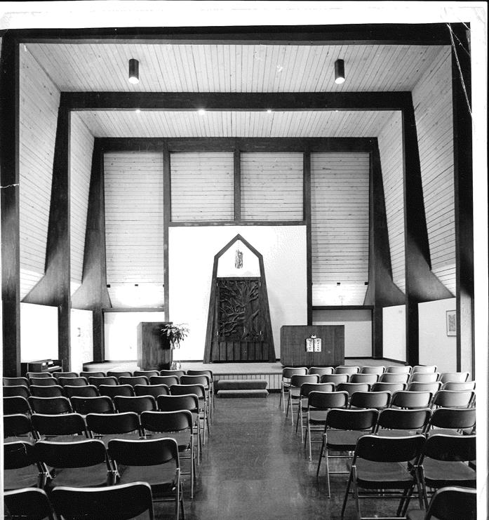 פנים בית הכנסת הראשון של קהילת "הר השם", בולדר, קולורדו, ארה"ב