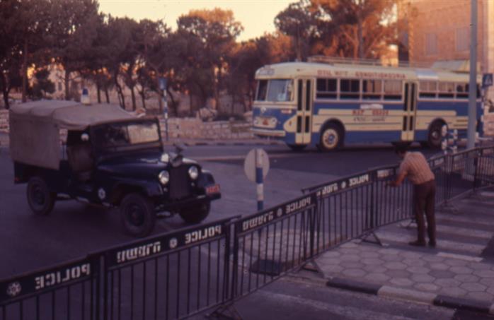 Roadblocks in Jerusalem, Israel, 1970 Roadblocks in Jerusalem, Israel, 1970