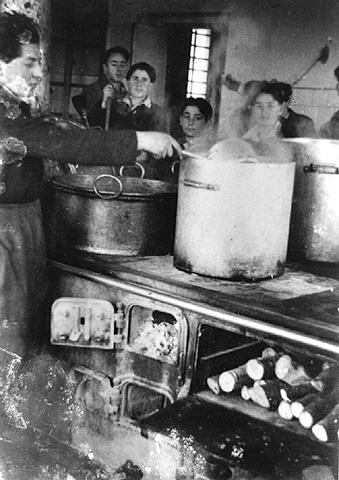 Cooking in the Kitchen of the Children's Home, Selvino, Italy, c1946
