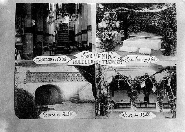 "Souvenir" from the Hiloula. Tlemcen, Algeria, 1914. Postcard