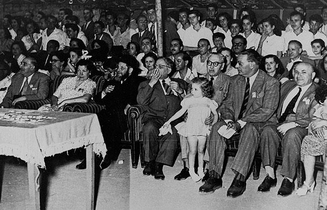 The community leaders during Maccabi sports event in Beirut, Lebanon 1950's