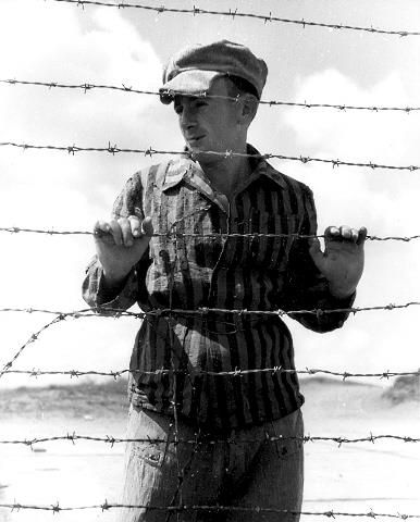 Holocaust survivor in kibbutz Glil Yam, Eretz Israel, 1946 Holocaust survivor in kibbutz Glil Yam, Eretz Israel, 1946