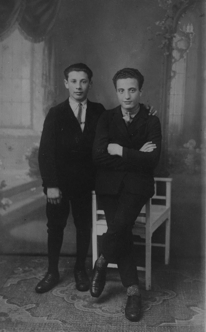 Leon Greenman with Friend, Rotterdam, Netherlands, 1920's