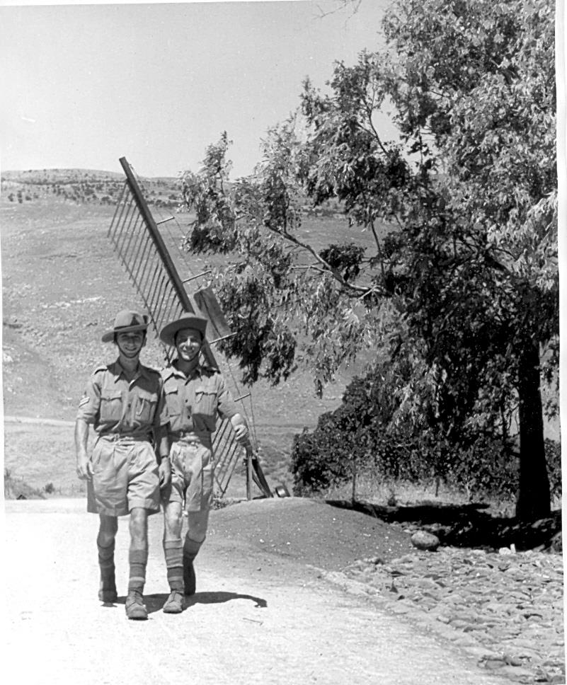 Members of the Settlement Police in Kibbutz Kfar Giladi, Eretz Israel, 1946 Members of the Settlement Police in Kibbutz Kfar Giladi, Eretz Israel, 1946