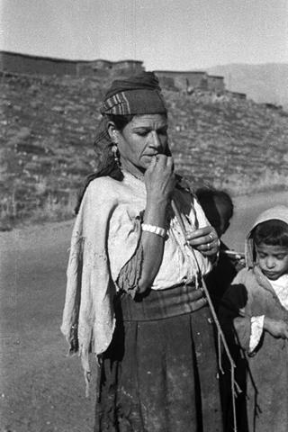 Woman Watching over her Cow, Agouim, High Atlas, Morocco 1950 Woman Watching over her Cow, Agouim, High Atlas, Morocco 1950
