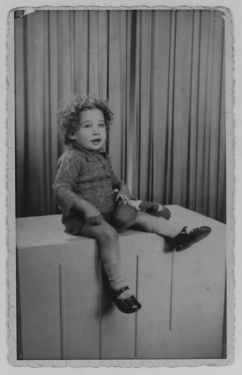 Leon's son Barney, Rotterdam, Netherlands, c. 1942