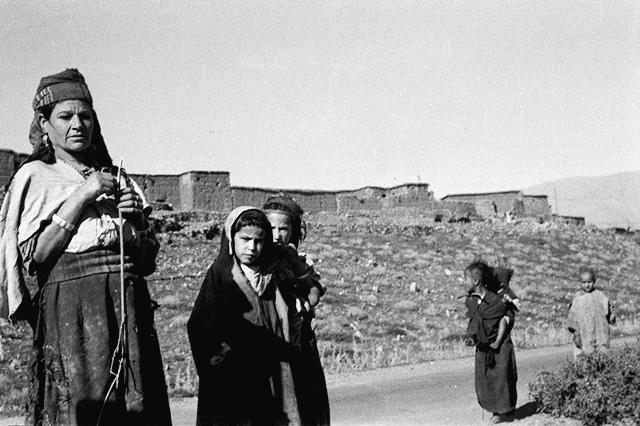 Woman Watching over her Cow, Agouim, High Atlas, Morocco 1950