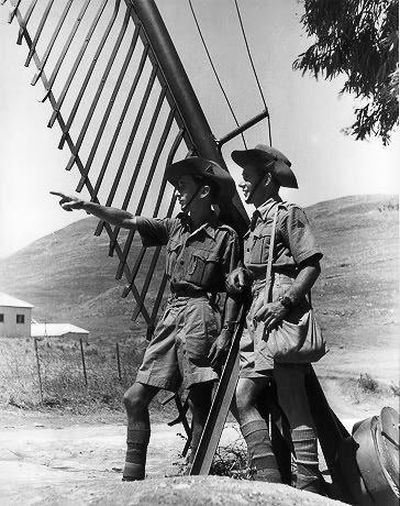 Members of the Settlement Police in Kibbutz Kfar Giladi, Eretz Israel, 1946 Members of the Settlement Police in Kibbutz Kfar Giladi, Eretz Israel, 1946