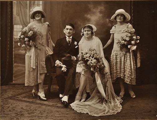 The Wedding Day of Freda and Alfred Coppelman, London, England, 1925
